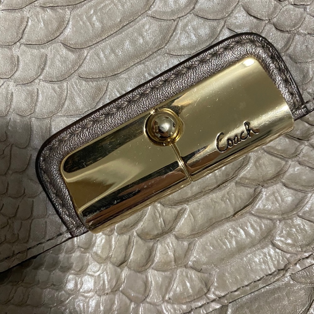 Coach Kristin Embossed Python Crossbody - image 4